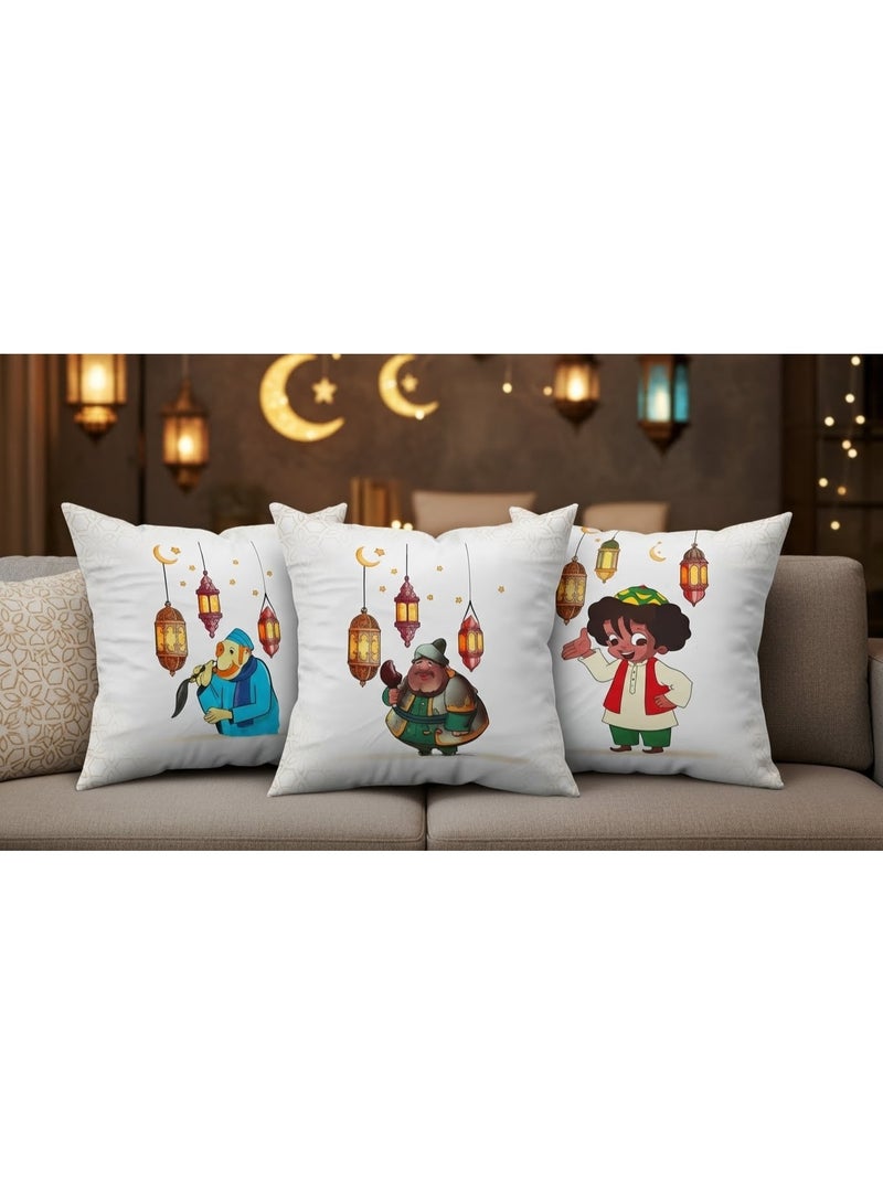 طقم ديكور رمضان 3 قطع (3 غطاء وسادة )